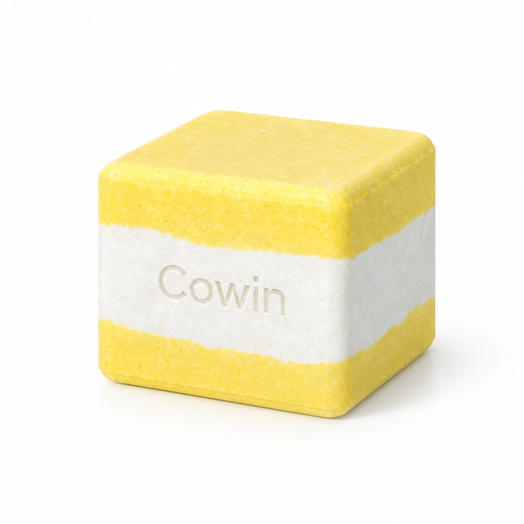 Cowin yellow and ivory layered square body bar
